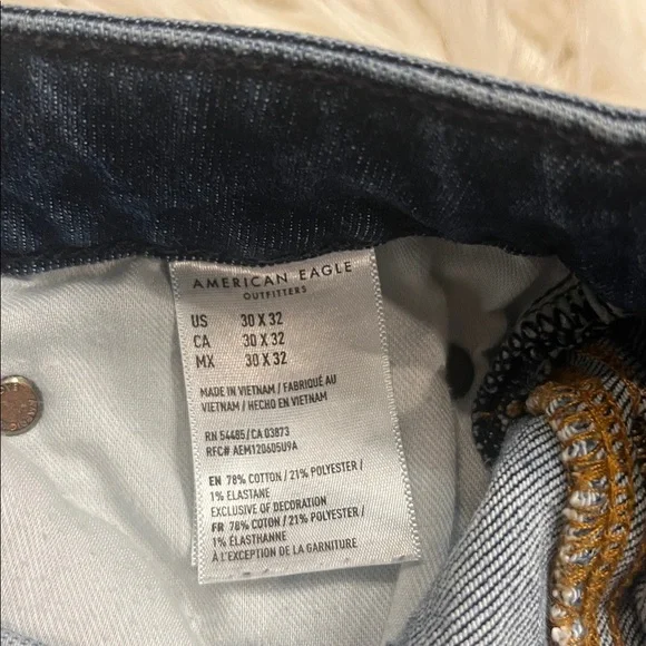 American Eagle Next Level Airflex stretch denim slim cut jeans 30x32 - Picture 6 of 9